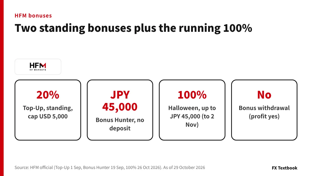 Four key numbers for HFM's bonuses